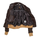 Brown Leather Flight Jacket - Small - Army & Outdoors - Flight Jackets
