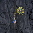 Burk's Bay Black MA-1 Flight Jacket - Large