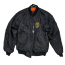 Burk's Bay Black MA-1 Flight Jacket - Large