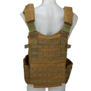 Coyote Molle Plate Carrier Vest - 2X Large - Army & Outdoors - Combat Vests & Rigs