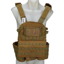 Coyote Molle Plate Carrier Vest - 2X Large - Army & Outdoors - Combat Vests & Rigs