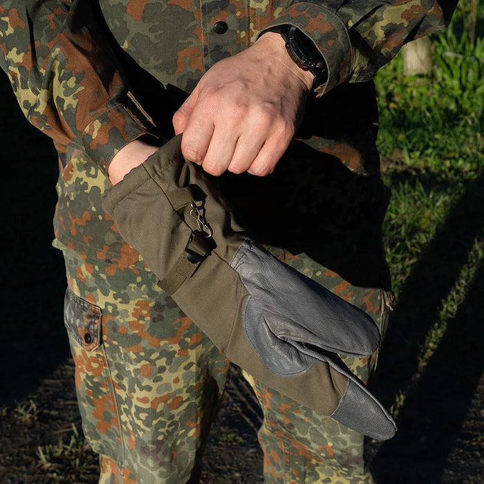 German Army Olive Drab Mittens - German Army Surplus - Gloves