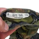 German Army Flecktarn Leather Gloves - 8, Small - German Army Surplus - Gloves