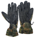 German Army Flecktarn Leather Gloves - 9, Medium, Item 1 - German Army Surplus - Gloves