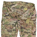 Multi Camo Trousers with Knee Reinforcement - Small - Army & Outdoors - Combat Trousers