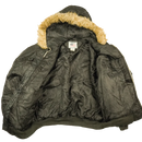 N-2B Style Black Cold Weather Jacket - 2XLarge - Army & Outdoors - Flight Jackets