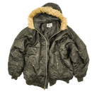 N-2B Style Black Cold Weather Jacket - 2XLarge - Army & Outdoors - Flight Jackets