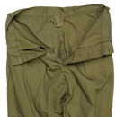 NZ Made 1970s Olive Trousers - Small - New Zealand Army Surplus - Dress Trousers