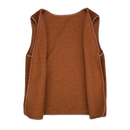 Production Made Brown Fleece Vest - Large