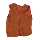Production Made Brown Fleece Vest - Large