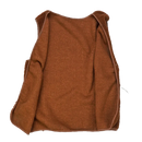 Production Made Brown Fleece Vest - Small