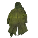 Production Made Olive Canvas Parka with Hood - Large - Film Production Used - Parkas