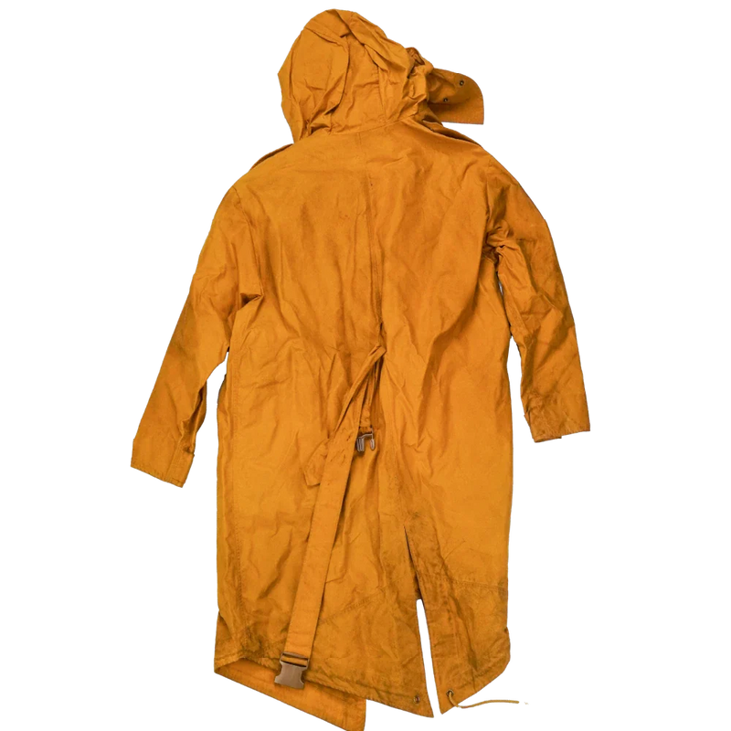 ジャケット・アウター SEEALL RECONSTRUCTED MILITARY PARKA production-made-yellow-canvas-
