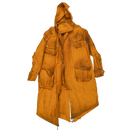 Production Made Yellow Canvas Parka with Hood - Medium