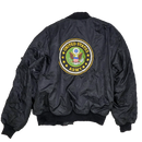 Rothco Black MA-1 Flight Jacket - 2XLarge