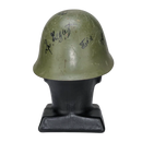 Serbian M59/85 Helmet with Graffiti - Serbian Army Surplus - Helmets