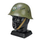 Serbian M59/85 Helmet with Graffiti - Serbian Army Surplus - Helmets