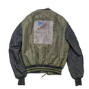 Type MA-1 Olive and Black Patched Flight Jacket - Medium - Army & Outdoors - Field Jackets