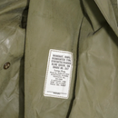 US 1950s Dismounted Olive Raincoat - Large