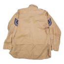 US Air Force 1960s Khaki Long Sleeve Shirt - Small