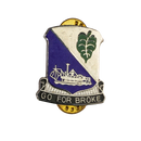 US Army 100th Infantry Battalion Unit Crest Pin