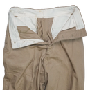 US Army 1940s Khaki Chino Trousers - 30x31, Small - US Army Surplus - Dress Trousers
