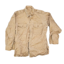 US Army 1950s Khaki Long Sleeve Shirt - Medium