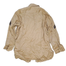 US Army 1950s Khaki Long Sleeve Shirt - Small