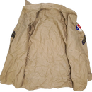 US Army 1950s Khaki Long Sleeve Shirt - Small
