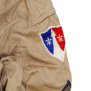 US Army 1950s Khaki Long Sleeve Shirt - Small