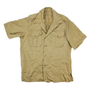 US Army 1950s Khaki Short Sleeve Shirt - Medium