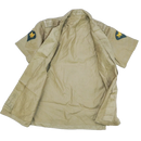 US Army 1950s Khaki Short Sleeve Shirt - Small