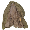 US Army 1950s Taupe Nylon Raincoat - 38S, Medium - US Army Surplus - Rain Jackets