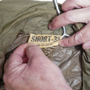 US Army 1950s Taupe Nylon Raincoat - 38S, Medium - US Army Surplus - Rain Jackets