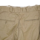 US Army 1960s Khaki Chino Trousers - 35x31, Medium - US Army Surplus - Dress Trousers