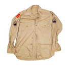 US Army 1960s Khaki Long Sleeve Shirt - Medium