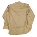 US Army 71st Infantry Division 1950s Khaki Long Sleeve Shirt - Small