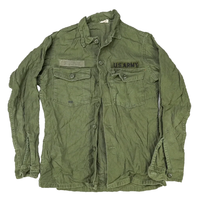 60s 1st 筒袖 OG-107 アメリカ軍 us army US ARMY OG 107 筒袖 UTILITY SHIRT us-army-og-107-utility-shirt-