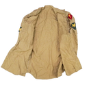 US Army Ordnance Corps 1950s Khaki Long Sleeve Shirt - 16x35, Medium