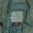 US Made Alpha Industries Olive CWU-45/P Flyers Jacket - XLarge - Army & Outdoors - Flight Jackets