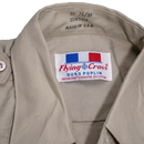 US Made Flying Cross Tan Service Dress Shirt - Medium