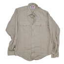 US Made Flying Cross Tan Service Dress Shirt - Medium