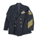 US Navy Service Dress Jacket w/ Ribbon Bars - 44L, XLarge - US Navy Surplus - Dress Jackets