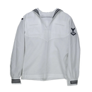 US Navy White Sailor Middy Shirt - Women's 10MT, Medium