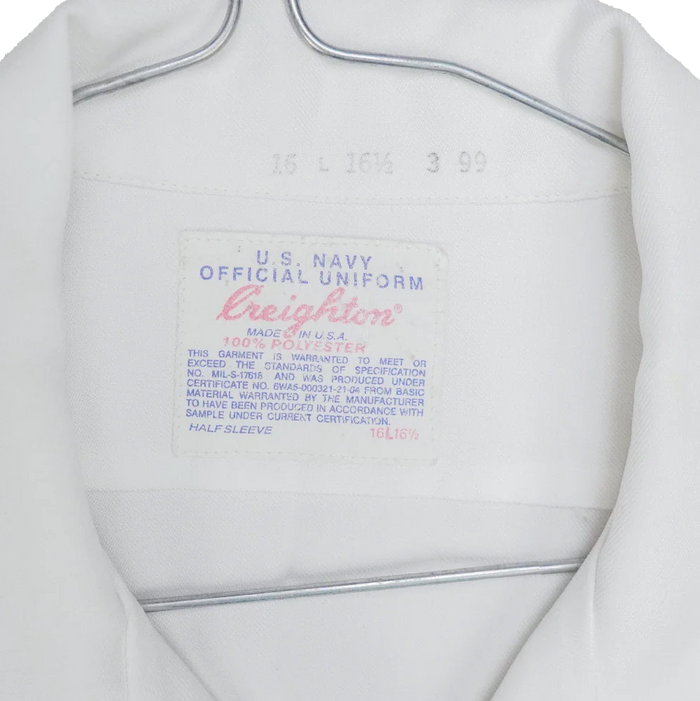 US Navy White Short Sleeve Dress Shirt US Navy White Short Sleeve Dress Shirt