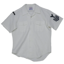 US Navy White Short Sleeve Dress Shirt - Large - US Navy Surplus - Dress Shirts