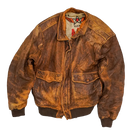 US Wear Me Out Leather Flight Jacket - 44, XLarge