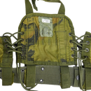 USGI 1st Gen Woodland Load Bearing Vest w/ Belt - Large - Film Production Used - Combat Vests & Rigs
