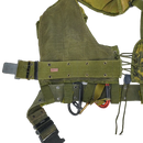 USGI 1st Gen Woodland Load Bearing Vest w/ Belt - Medium - Film Production Used - Combat Vests & Rigs