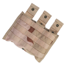 USGI 3 Colour Desert Triple Mag Pouch - US Army Surplus - Magazine Pouches